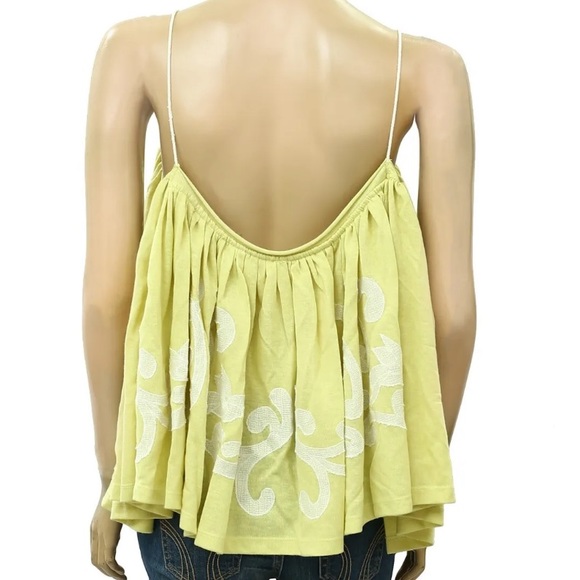 Free People On Clouds Lemon Swing Tank - Picture 5 of 8